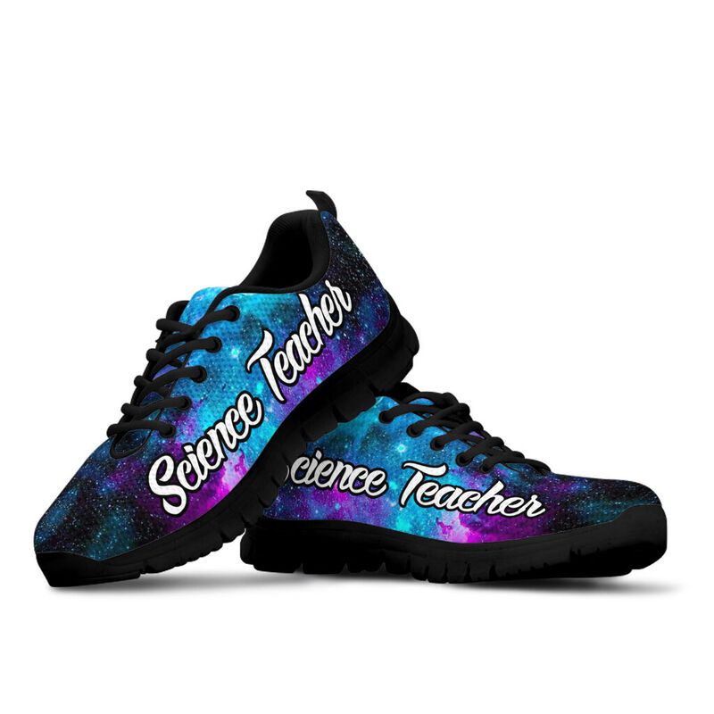 Science Teacher- Galaxy Kd Sneakers, Runni- Love Sneakers