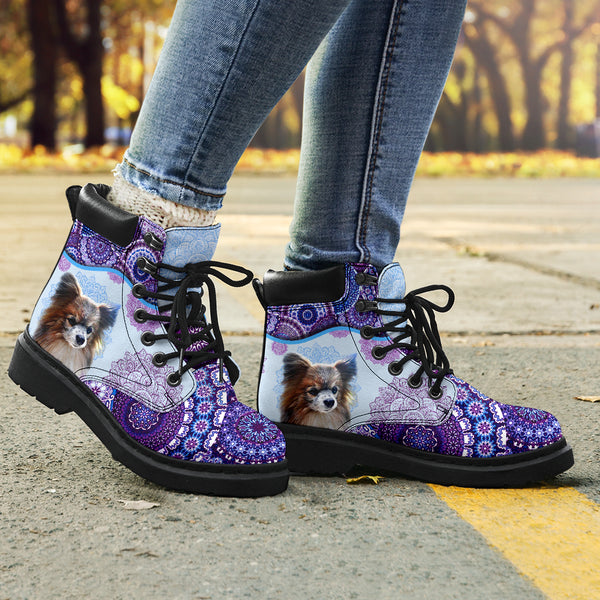 Papillon - Vintage Mandala Asboot Sky Kd Purple - Love All Season Boots