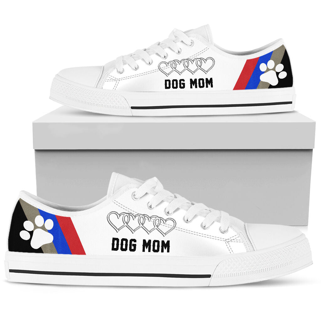 Dog Mom 4 Heart - Low Top Shoe - Love Love Top Shoes