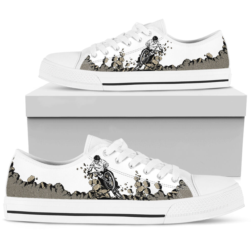 Mountain Bike Broke - Low Top Shoe - Love Love Top Shoes