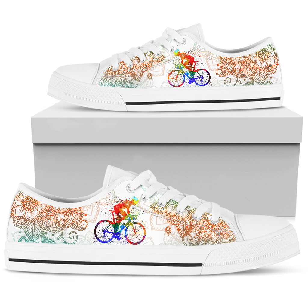 Cycling Mandala Color - Low Top Shoe - Love Love Top Shoes