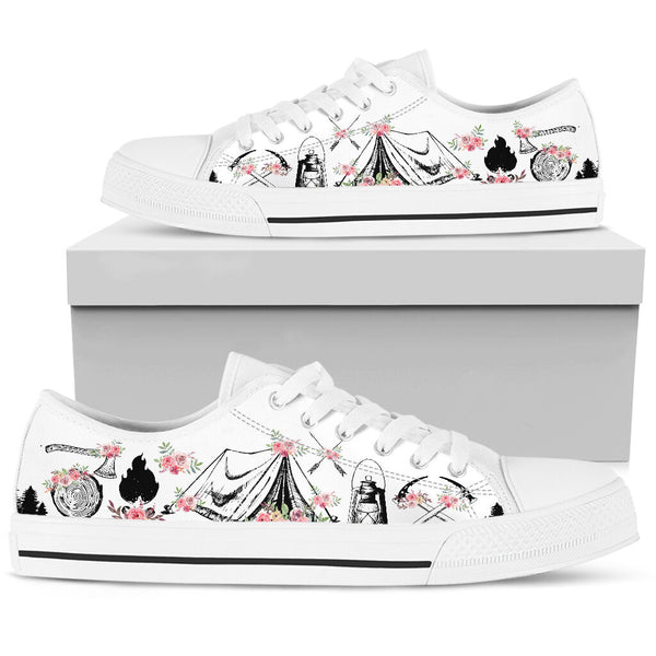 Low Top - Camping - Flower Style Shoe - Love Love Top Shoes