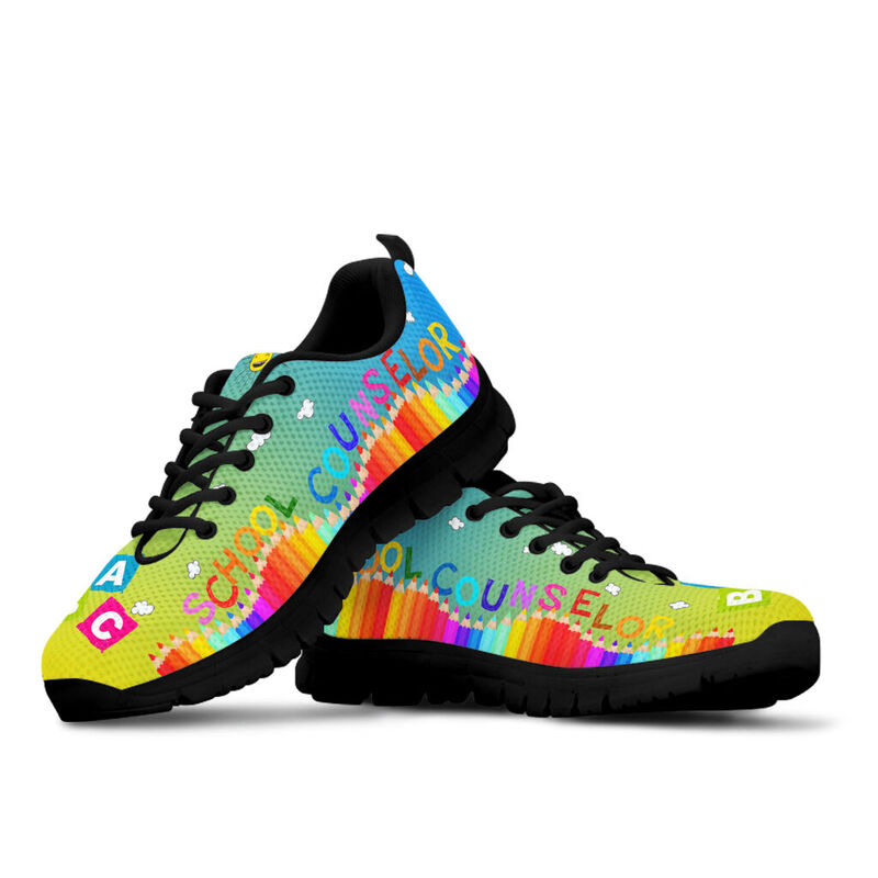 School Counselor Abc Blue Yellow Kd Sneakers, Runni- Love Sneakers