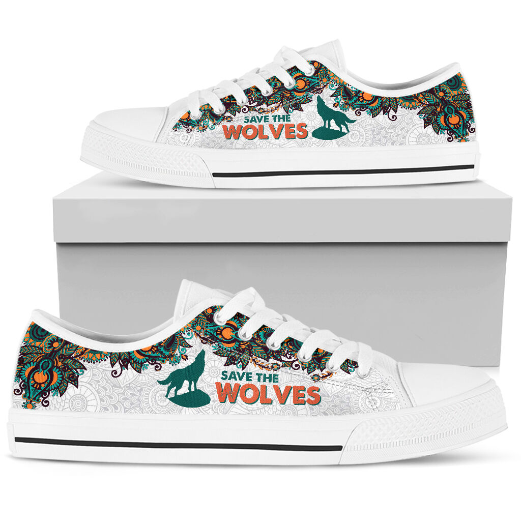 Save The Wolves - Wolves Low Top Shoes