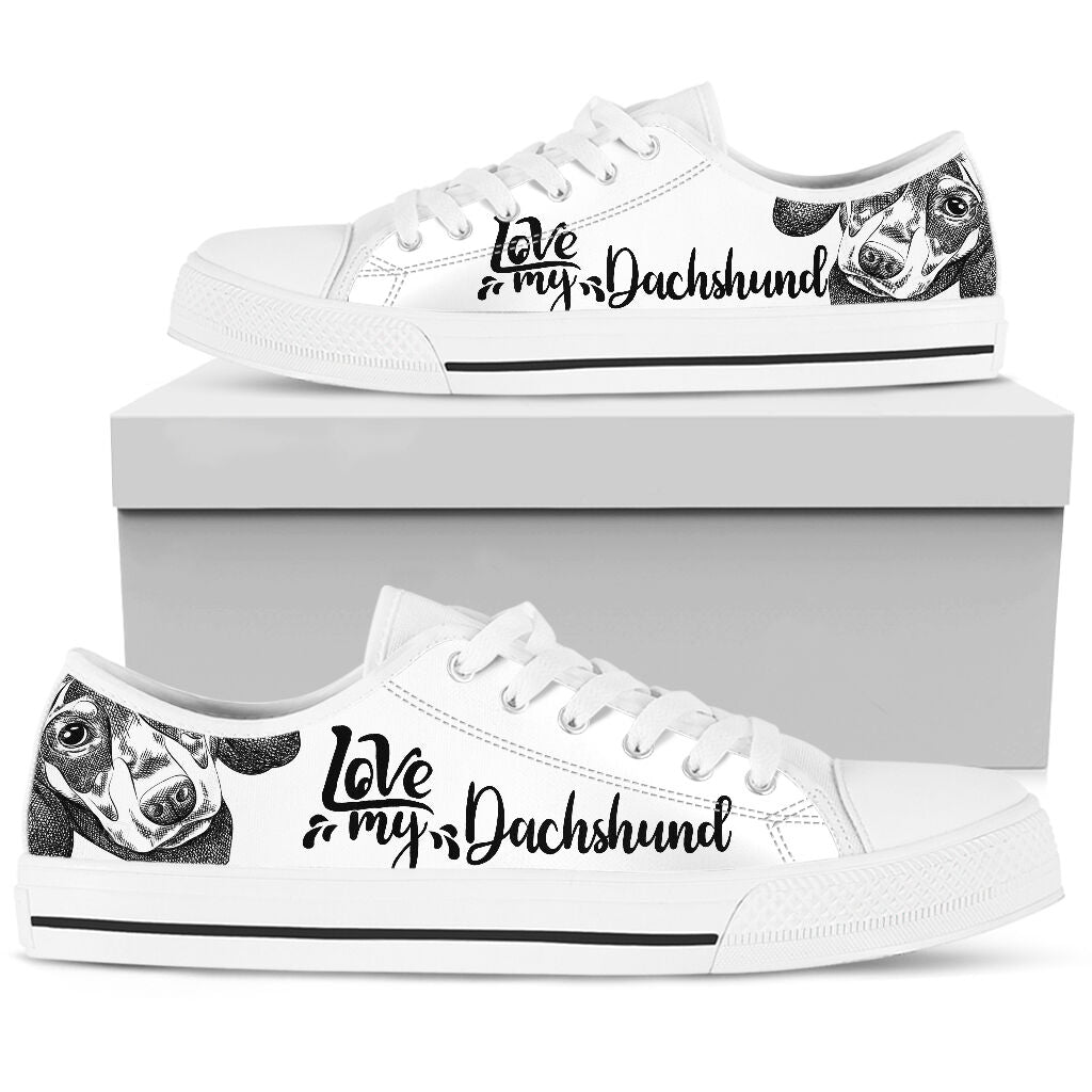Love My Dachshund - Low Top Shoe - Love Love Top Shoes