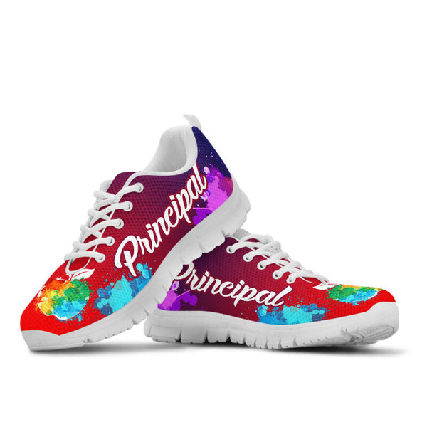 Principal Art Red Blue Kd Sneakers, Runni- Love Sneakers