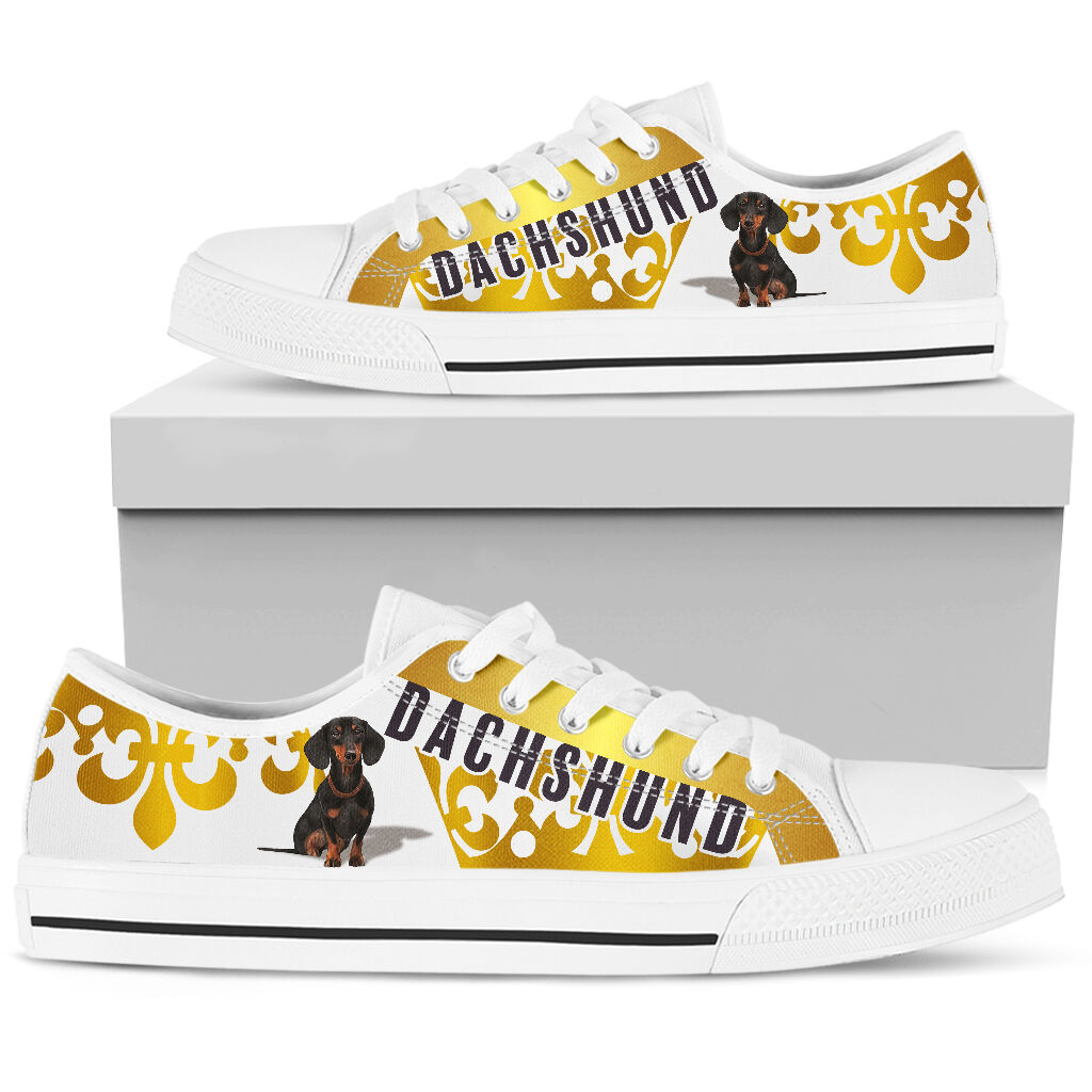 Dachshund Crown - Low Top Shoe - Love Love Top Shoes