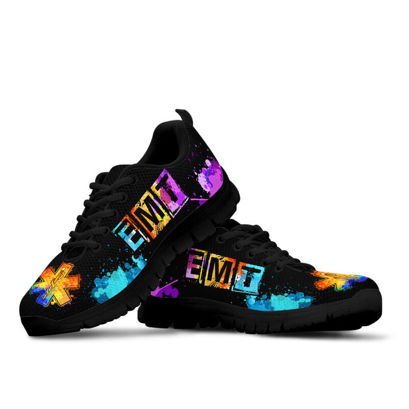 Emt- Heartbeat Art Sneakers, Running Shoes- Love Sneakers