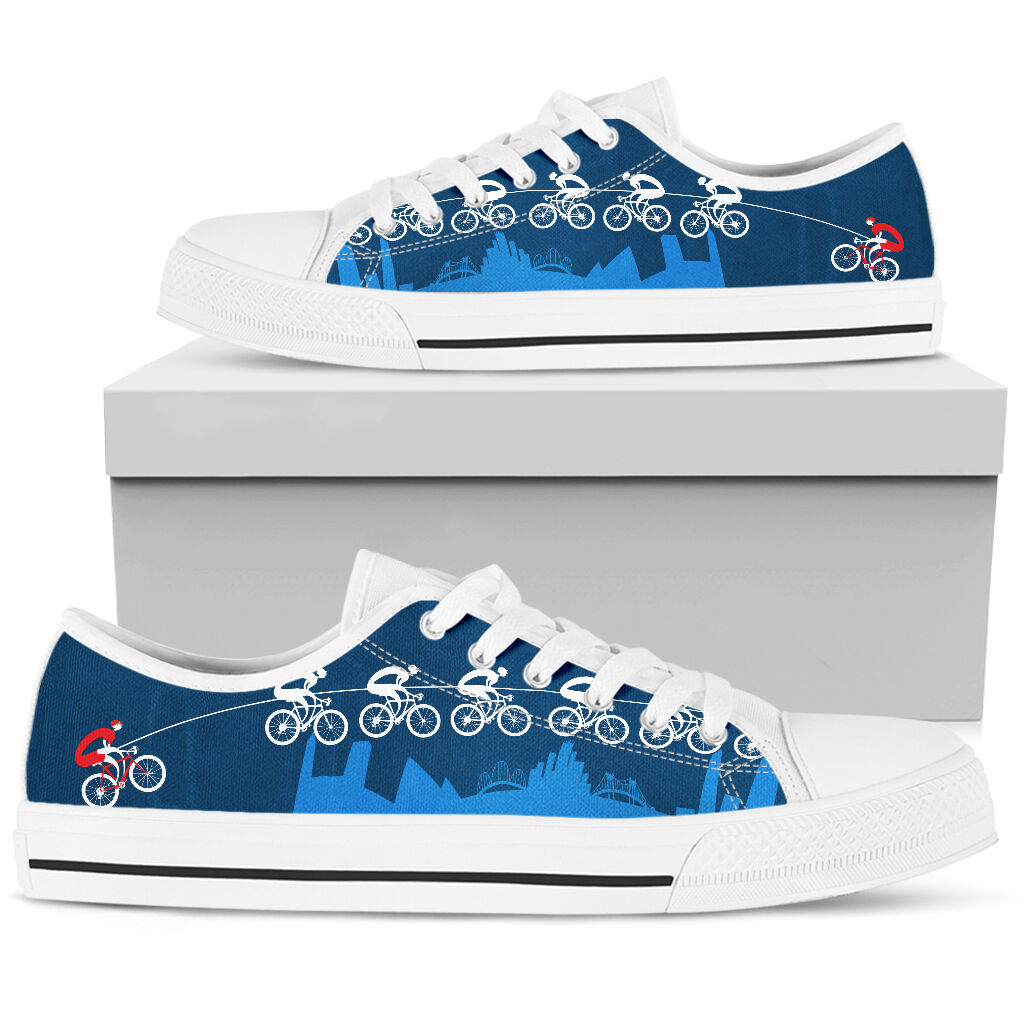 Cycling City - Low Top Shoe - Love Love Top Shoes