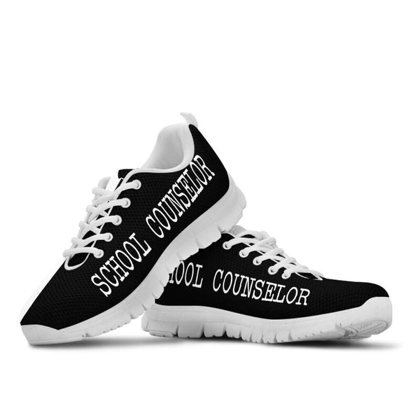 School Counselor Strong- Black White Kd Sneakers, Runni- Love Sneakers