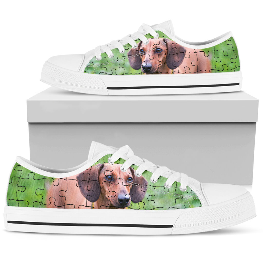 Dachshund Puzzle - Low Top Shoe - Love Love Top Shoes
