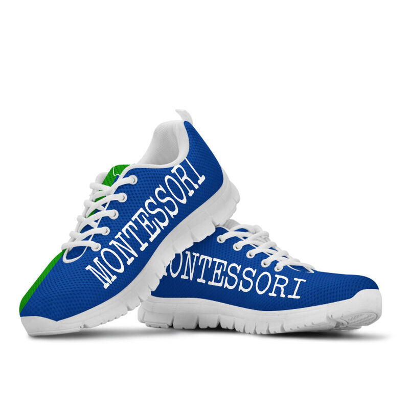 Montessori Strong Blue Green Kd Sneakers, Running Shoes, Shoes For Women, Shoes For Men, Cu- Love Sneakers