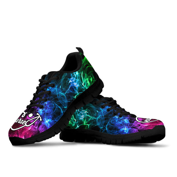Nurse Smoking Black Soles Sneakers, Running Shoes, Shoes For Women, Shoes For Men, Custom Sh- Love Sneakers