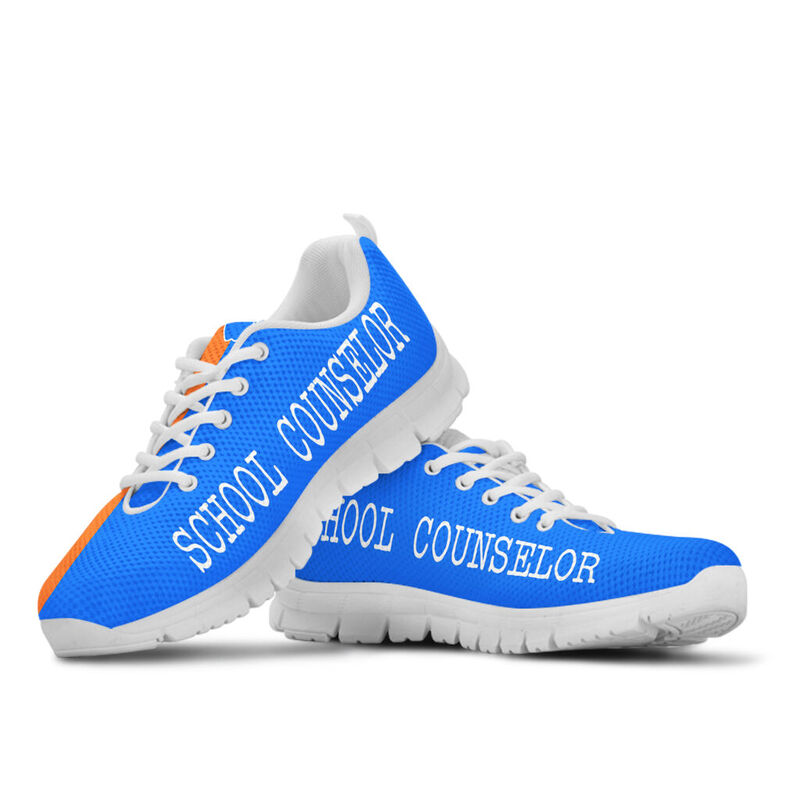 School Counselor Strong Blue Orange Kd Sneakers, Runni- Love Sneakers