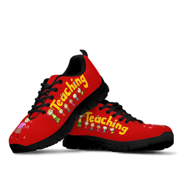 Teaching &ampamp Rocking Red Sneakers, Running Shoes, Shoes For Women, Shoes For Men, Custom Shoes- Love Sneakers