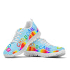 Child Care Abc Blue Sole White Sneakers, Runnin- Love Sneakers
