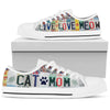 Cat Mom Live Love Meow License Plates Low Top Shoes