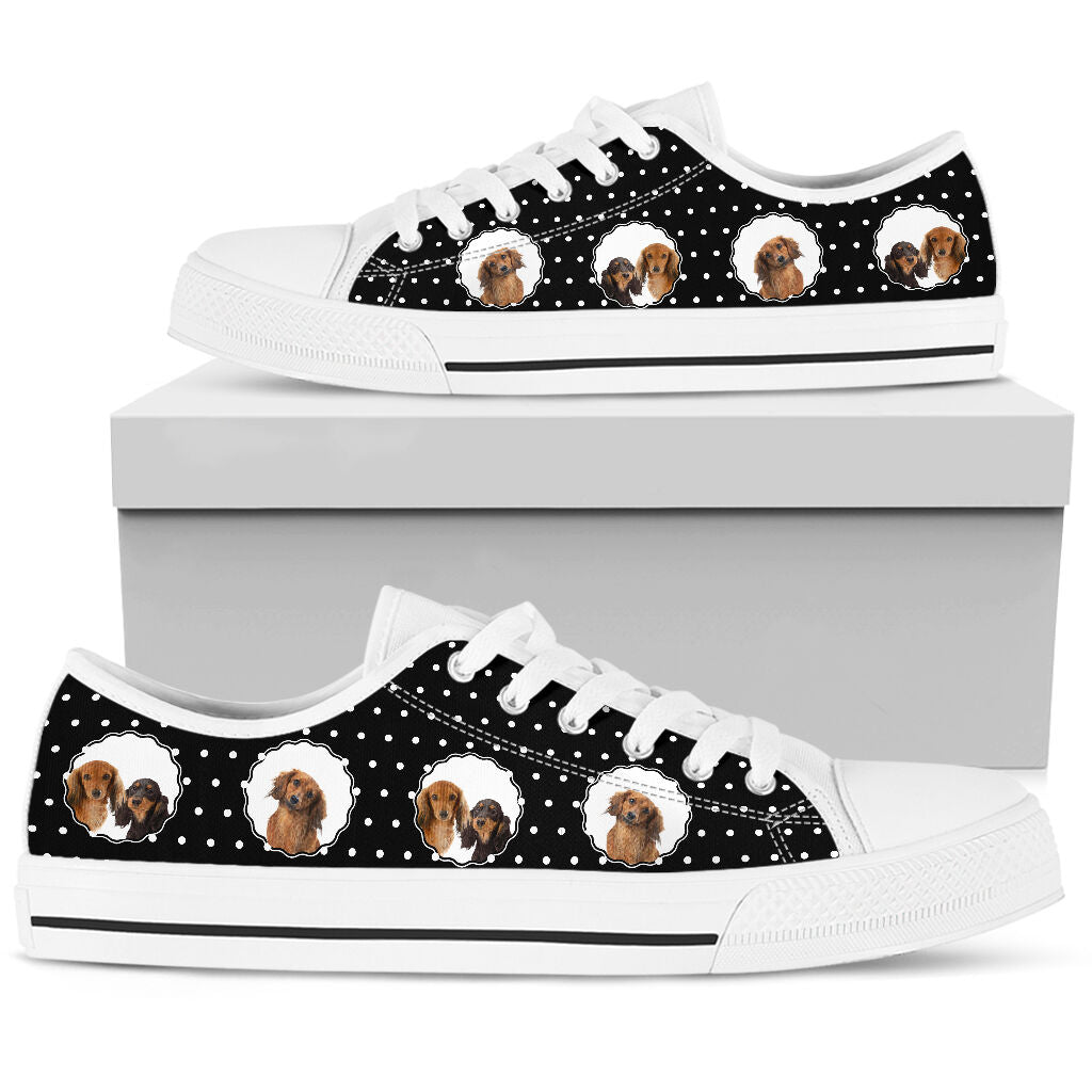 Dachshund Low Top Shoes - Love Low Top Shoes