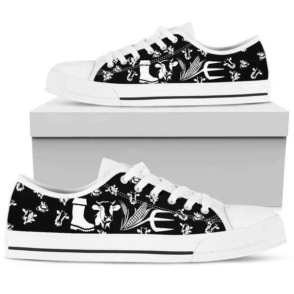 Dairy Cattle - Love Low Top Black KdShoes