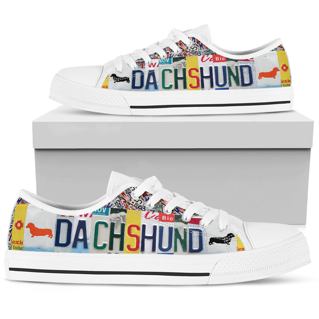 Dachshund Low Top Shoes - Love Low Top Shoes