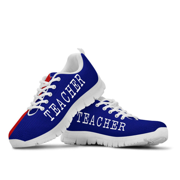 Teacher Strong Navy Red Kd Sneakers, Running Shoes, Shoes For Women, Shoes For Men, Custom S- Love Sneakers