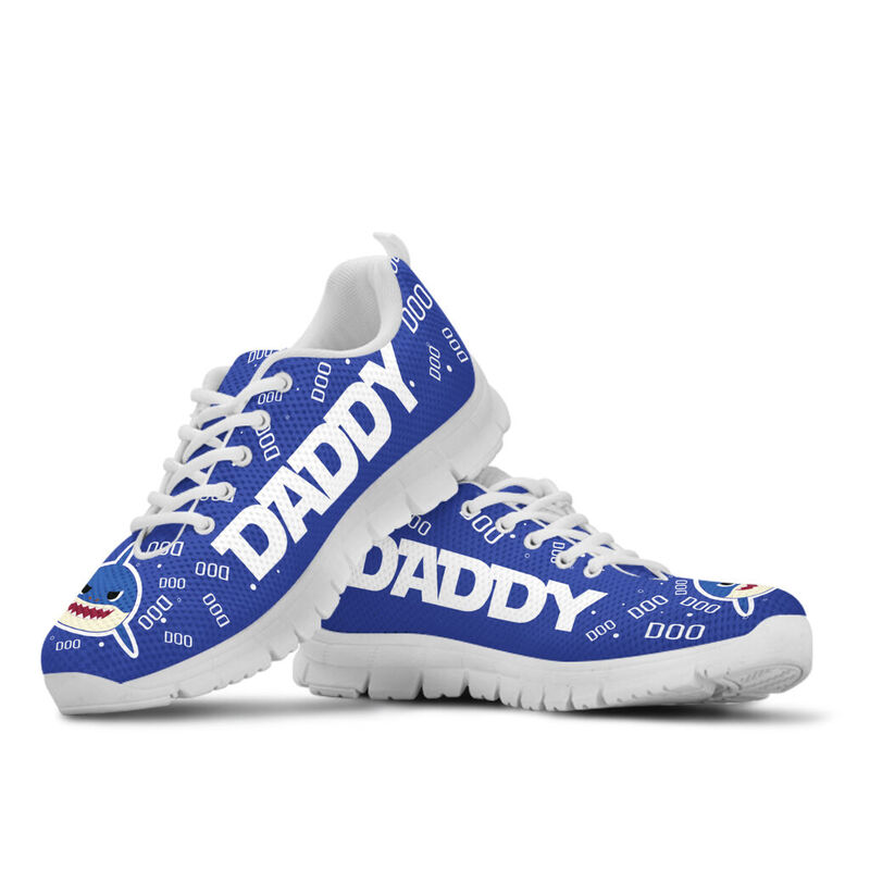 Daddy Shark Blue Sneakers, Running - Love Sneakers