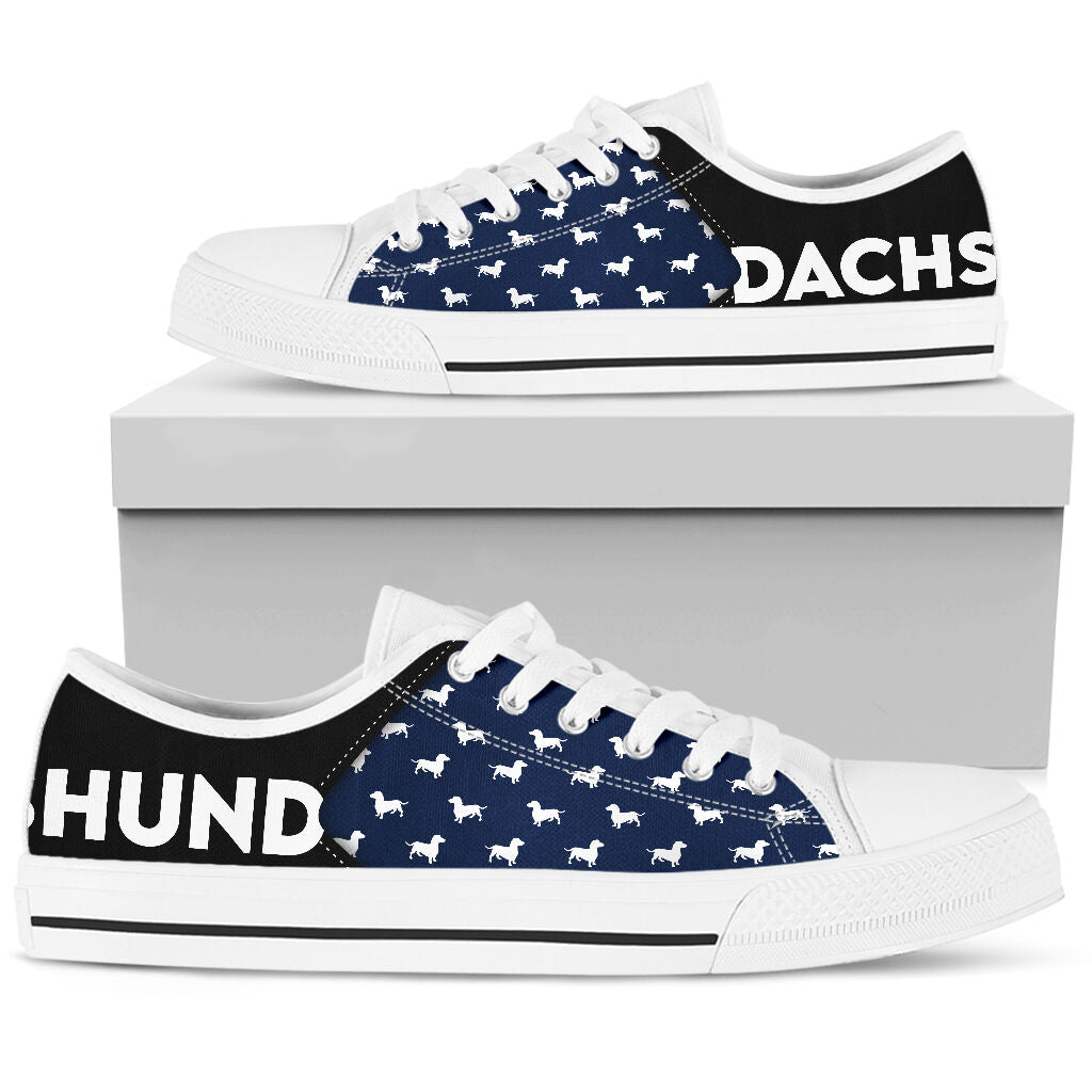 Dachshund Text - Low Top Shoe - Love Love Top Shoes