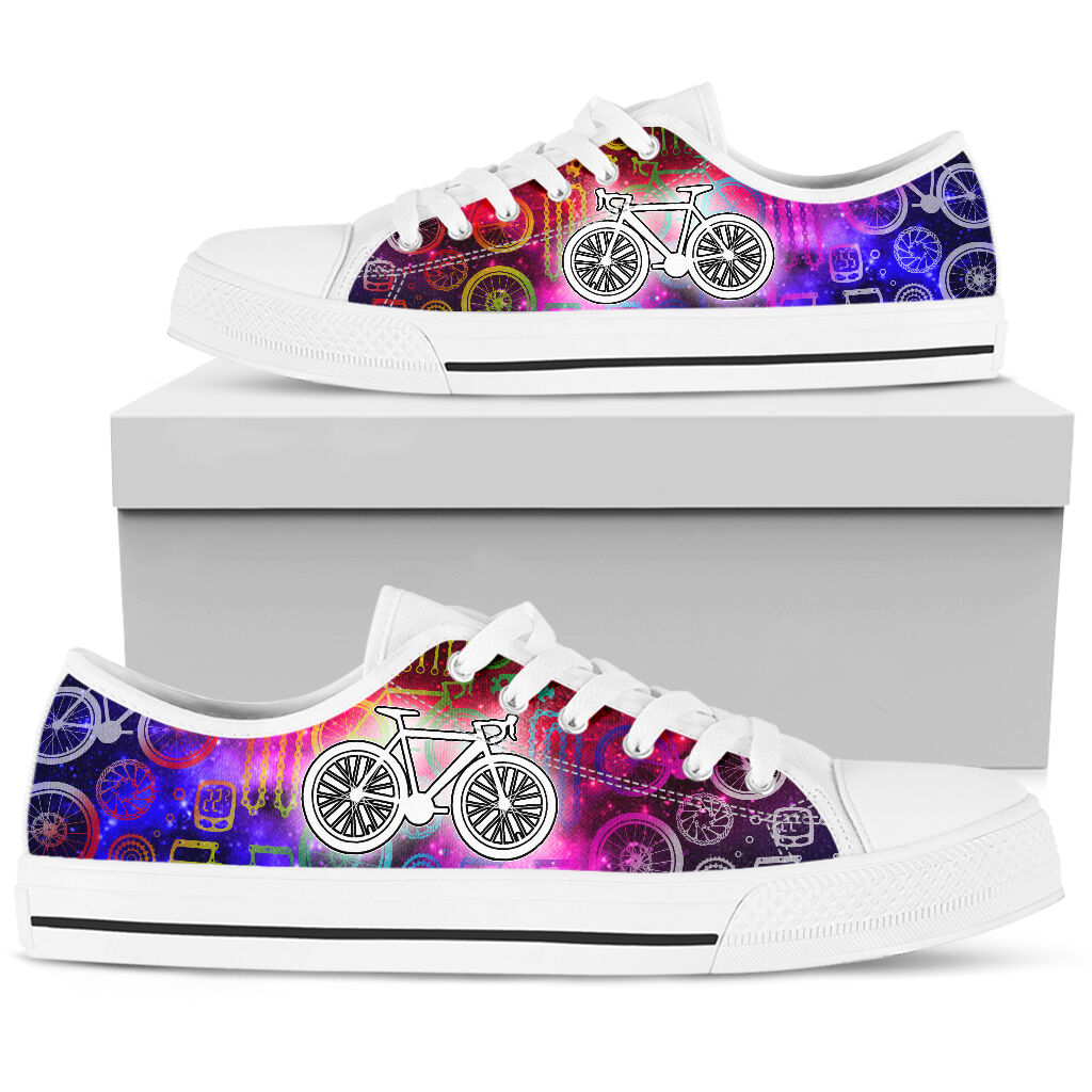Cycling Galaxy - Low Top Shoe - Love Love Top Shoes