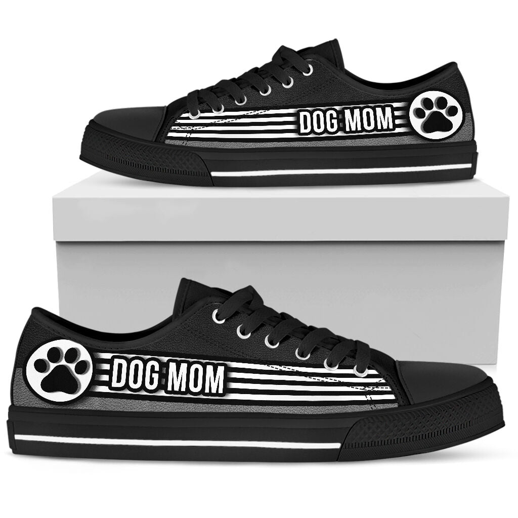 Dog Mom 9 Line Circle - Low TopShoe - Love Love Top Shoes