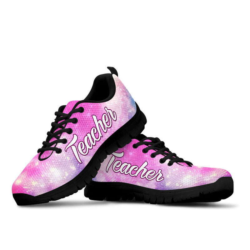 Teacher- Galaxy Bright Colors Kd Sneakers, Running Shoes, Shoes For Women, Shoes For Men, Cu- Love Sneakers