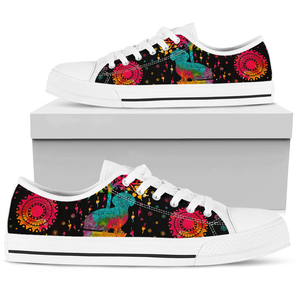 Dachshund Leaves Color - Low TopShoe - Love Love Top Shoes