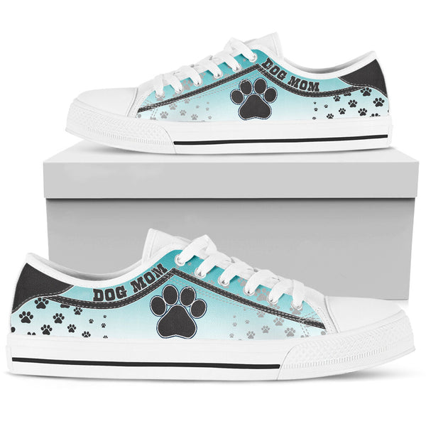 Dog Paw Stripes Gradient - Low Top Shoe - Love Love Top Shoes