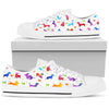 Dachshund Patern- Low Top Shoe - Love Love Top Shoes