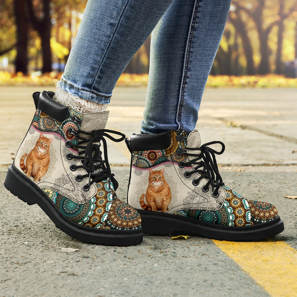 Ginger Cat - Vintage Mandala Asboot Kd - Love All Season Boots