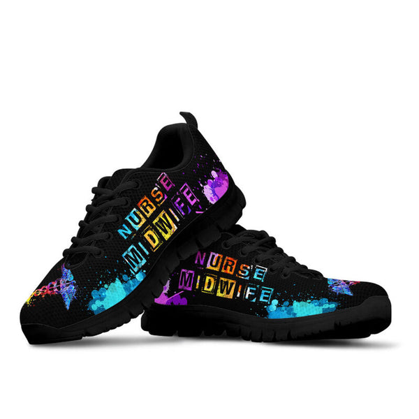 Nurse Midwife- Art Heart Beat Sneakers, Running Shoes, Shoes For Women, Shoes For Men, Cust- Love Sneakers