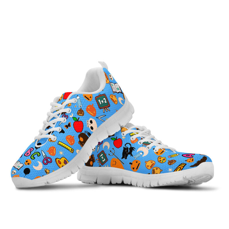 Teacher - Halloween Blue Kd Sneakers, Runni- Love Sneakers