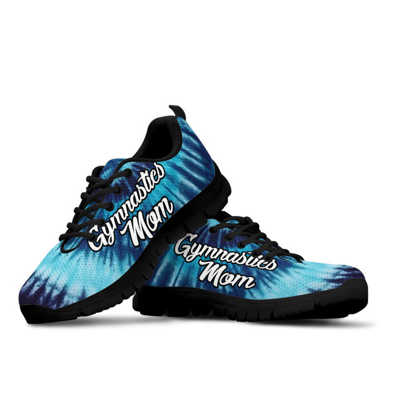 Gymnastics Mom- Blue Swirl Sneakers, Running Shoes, Shoes For Women, Shoes For Men, Custom S- Love Sneakers