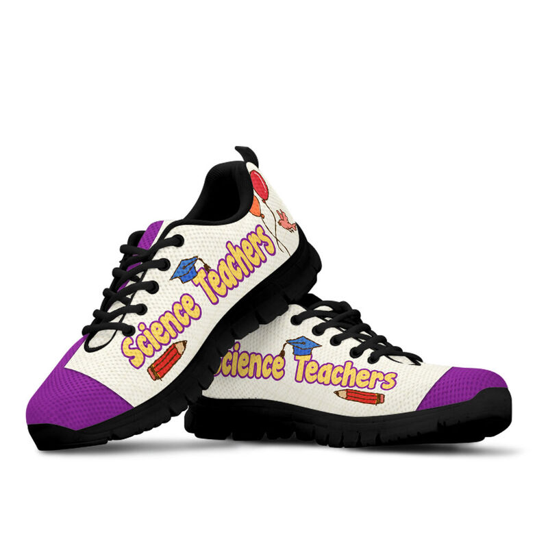 Science Teacher Rock Sneakers, Runni- Love Sneakers