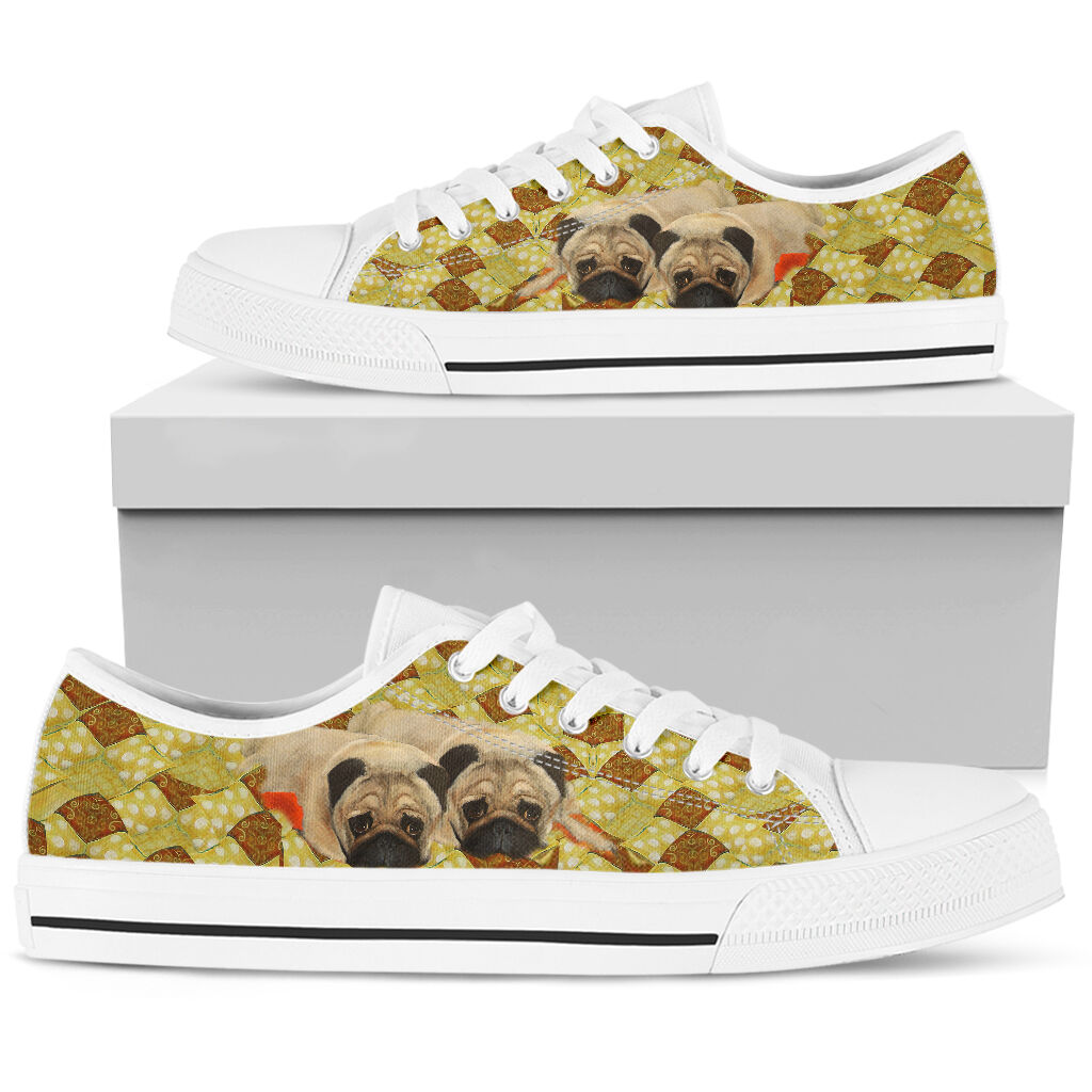 Pug Couple - Low TopShoe - Love Love Top Shoes