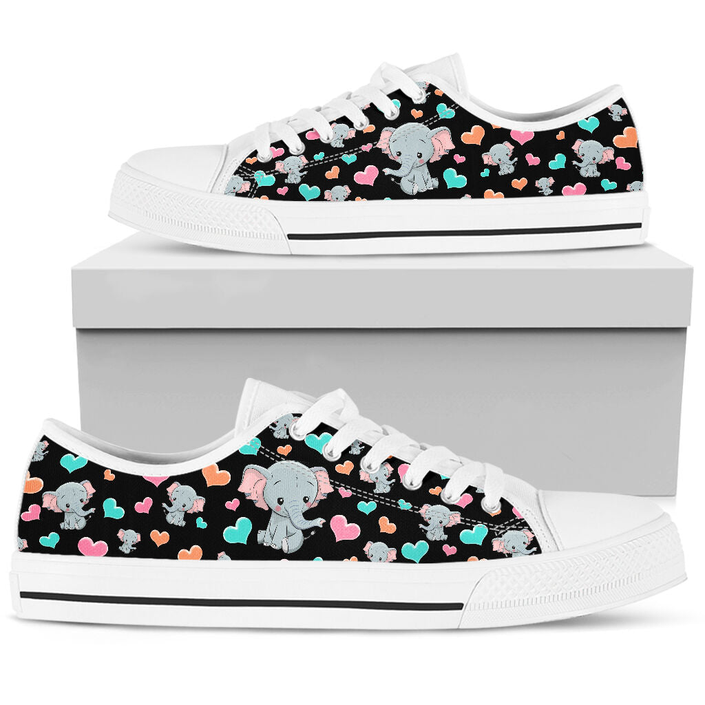 Elephant Heart Low Top Shoes