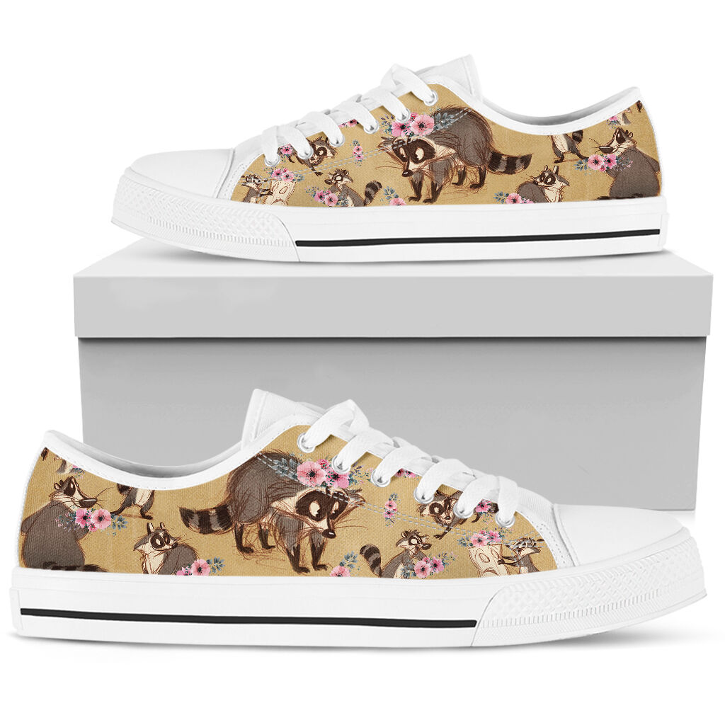 Low Top - Raccoon - Flower Shoe - Love Love Top Shoes