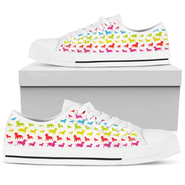 Dachshund Colorful- Low Top Shoe - Love Love Top Shoes