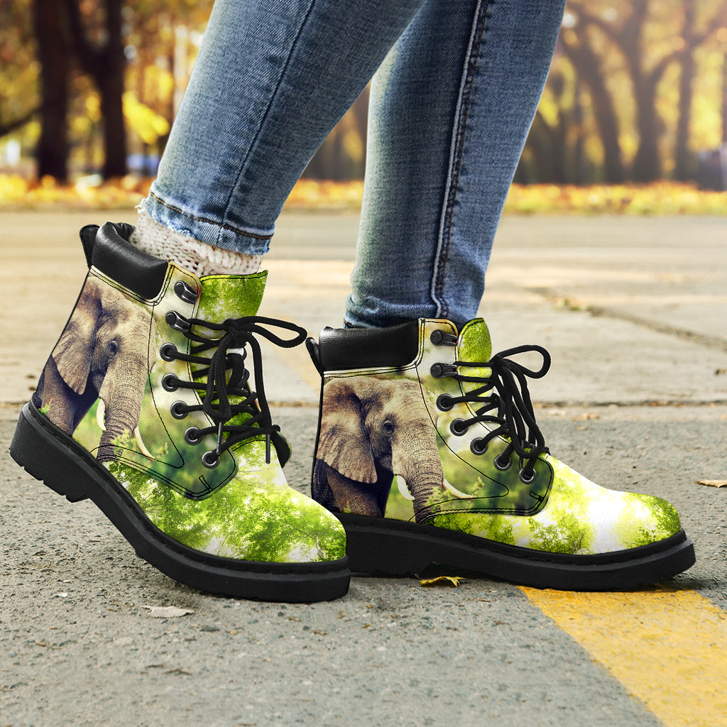 Elephant Wallpaper Asboots - Love All Season Boots