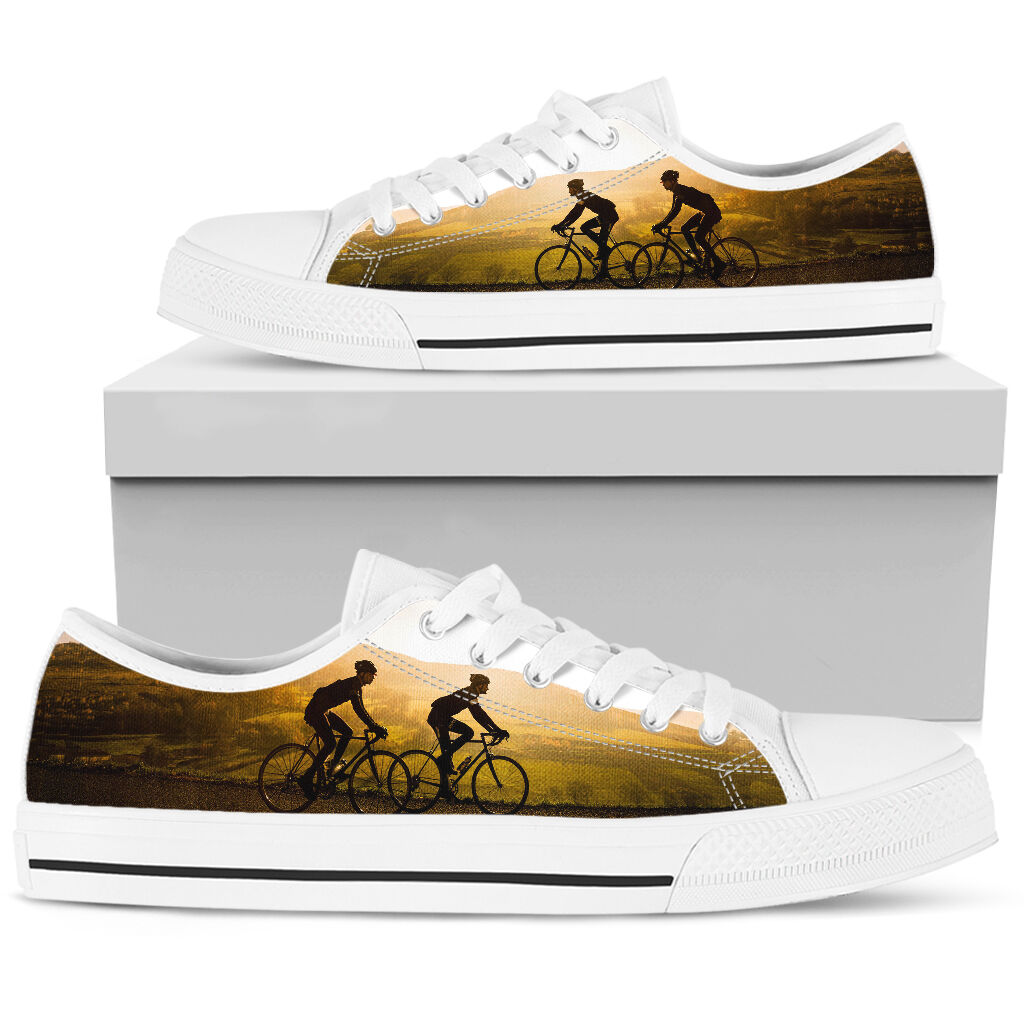 Cycling Together - Low Top Shoe - Love Love Top Shoes