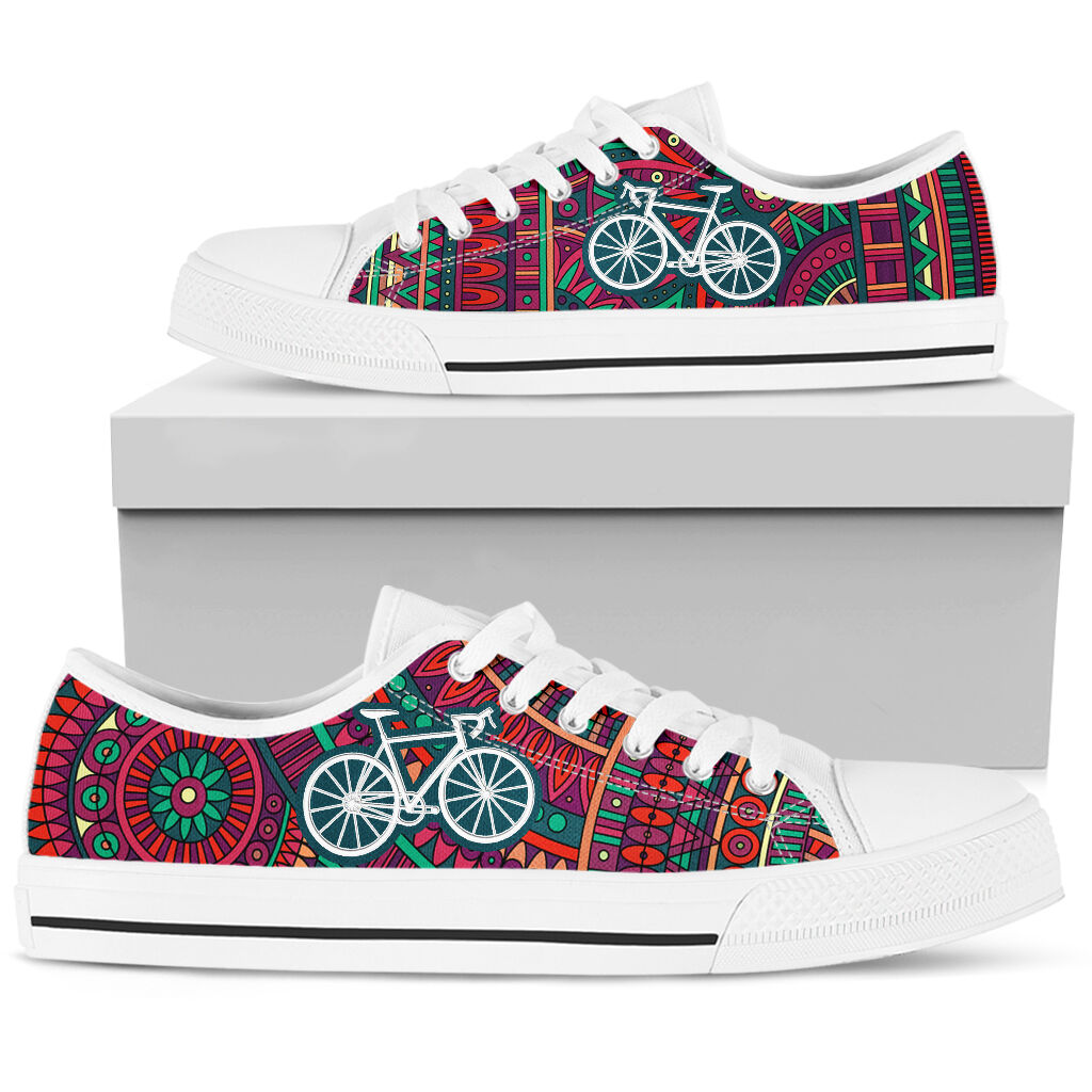 Cycling Ethnic Mandala - Low Top Shoe - Love Love Top Shoes