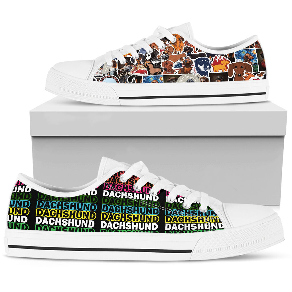 Dachshund Stickers - Low Top Shoe - Love Love Top Shoes