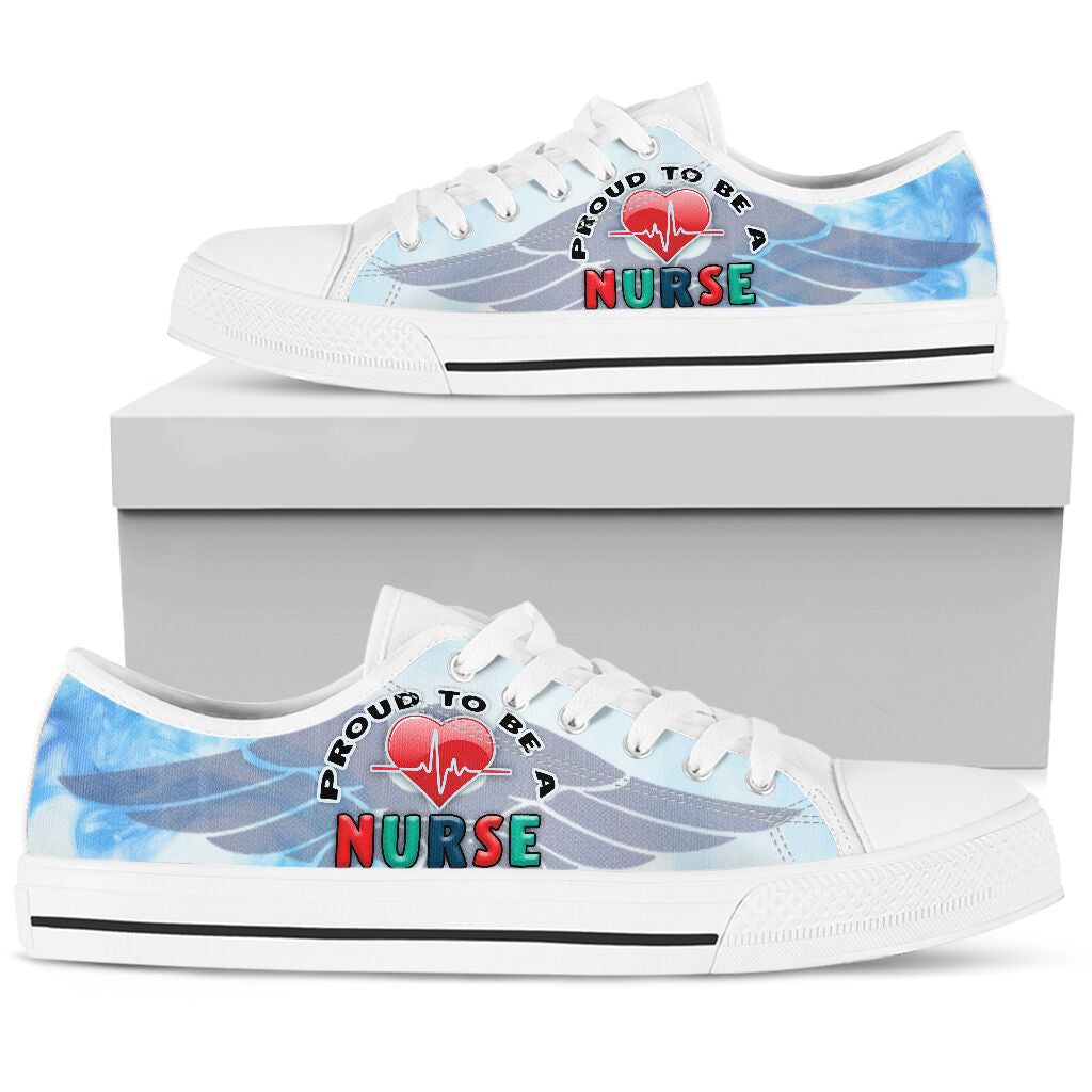Proud To Be A Nurse - Low Top Shoe - Love Love Top Shoes