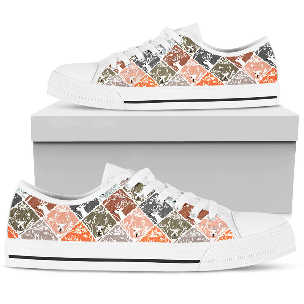 Deer Daily Pattern Low Top 1Shoes