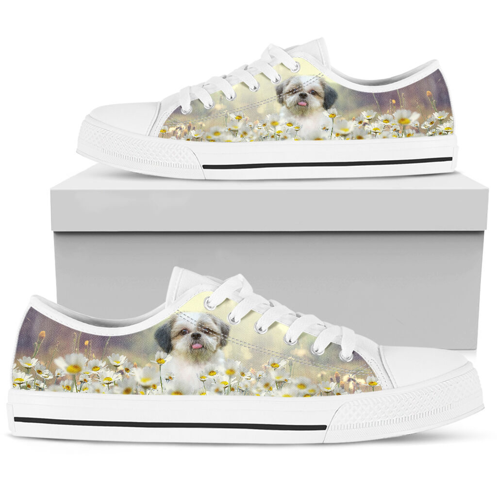 Shih Tzu Daisy - Low Top Shoe - Love Low Top Shoes