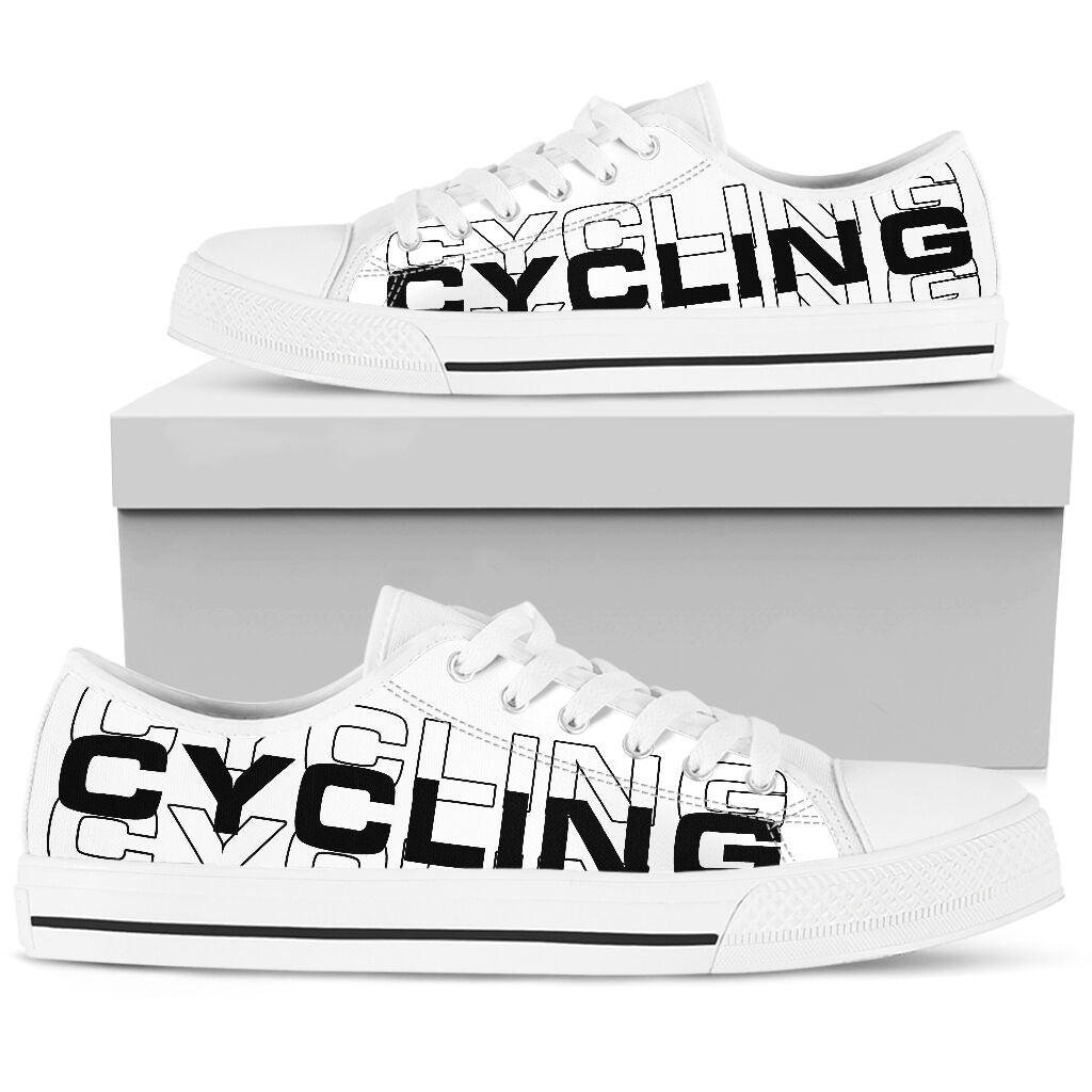 Cycling 3 Text - Low Top Shoe - Love Love Top Shoes
